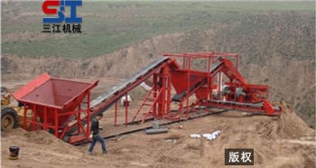 淘金機械工作現場
